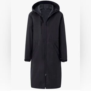 wantdo Unisex Waterproof Swim Parka – Black – Size L – Swim Cover-Up